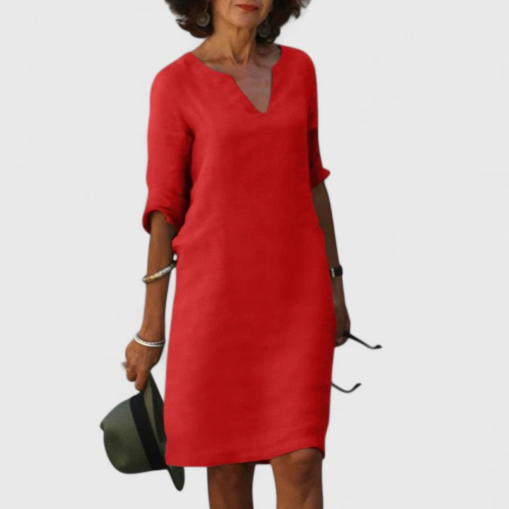 Hannah | Stylish V-Neck Dress