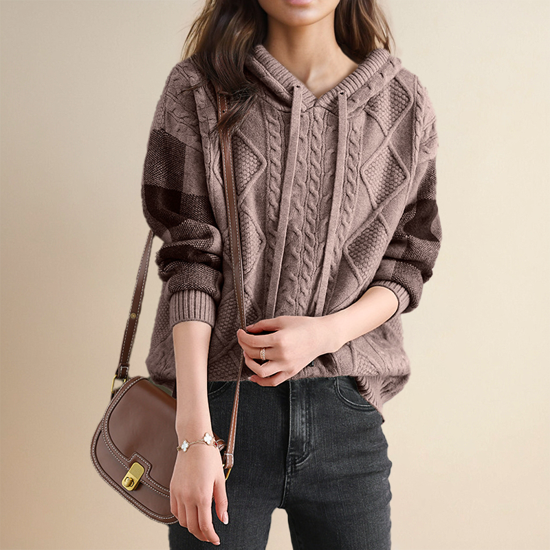 Sophie | Soft Cable-Knit Hoodie