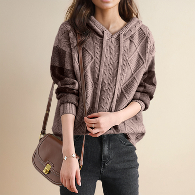 Sophie | Soft Cable-Knit Hoodie