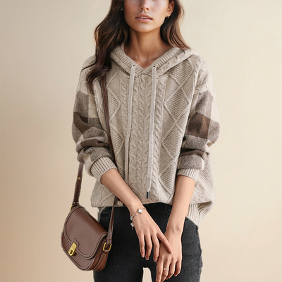 Sophie | Soft Cable-Knit Hoodie