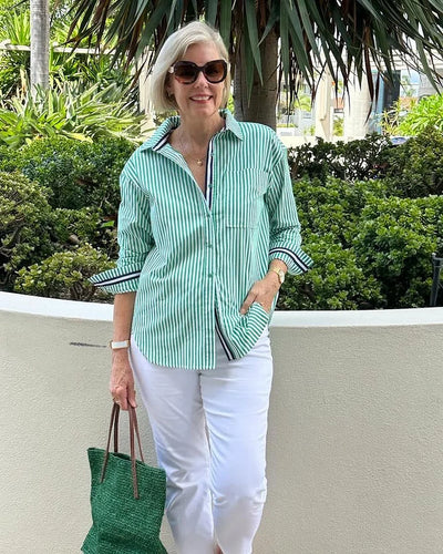 Samantha | Chic Striped Blouse