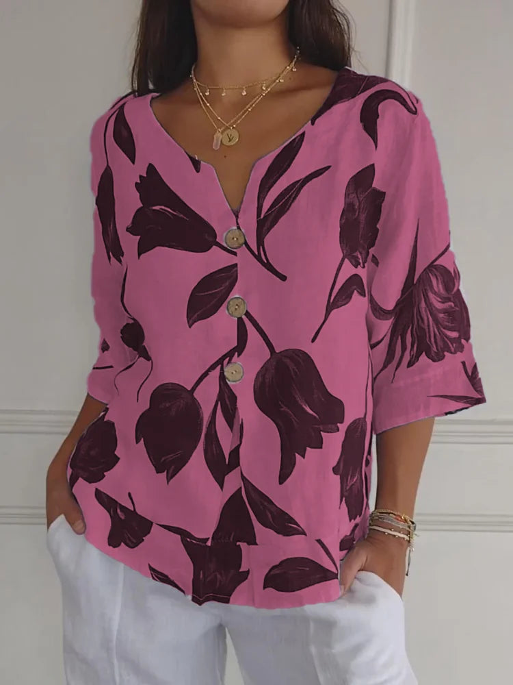 Maya | Chic Floral Blouse