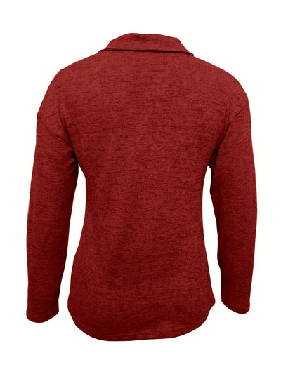 Maya | Sporty Half-Zip Sweater