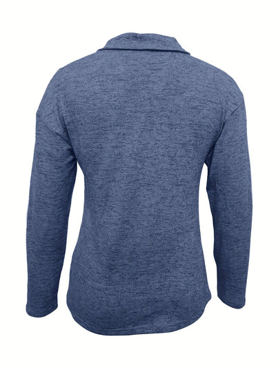 Maya | Sporty Half-Zip Sweater