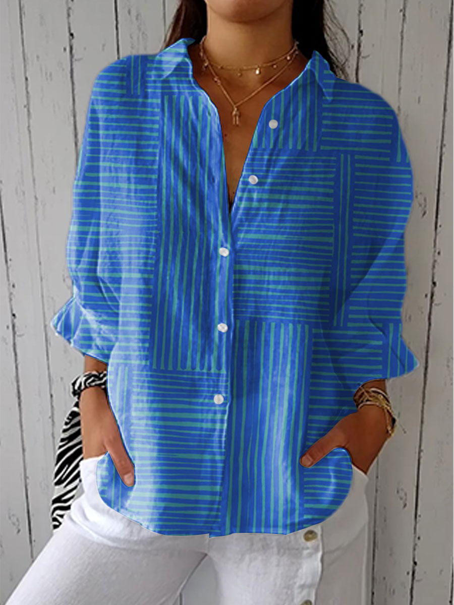 Lila | Bold Blue Blouse
