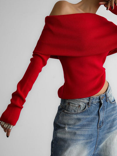 Maya | Chic Off-Shoulder Sweater