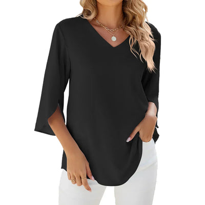 Mia | Lightweight V-neck Blouse
