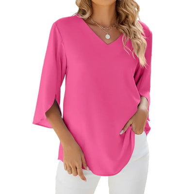 Mia | Lightweight V-neck Blouse