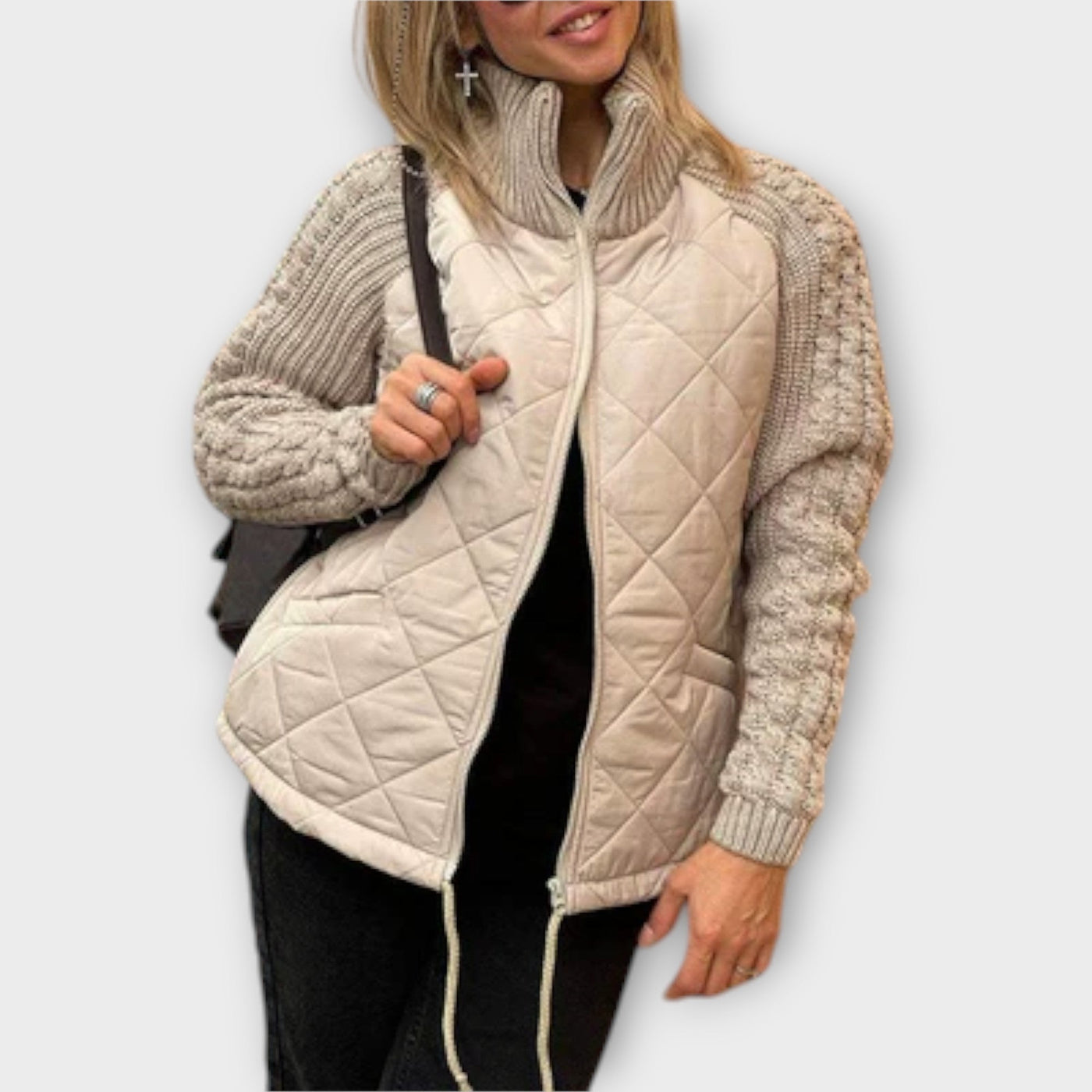 Mia | Elegant High Collar Jacket