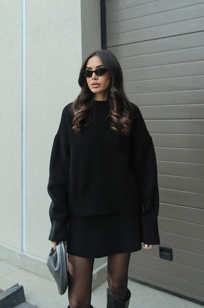 Lily | Cozy Sweater Skirt Set