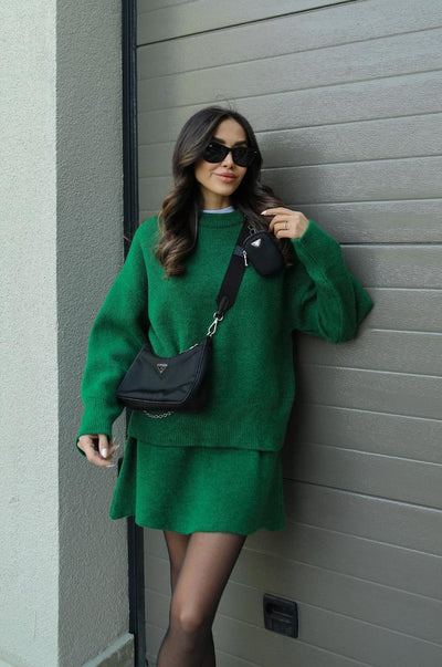 Lily | Cozy Sweater Skirt Set