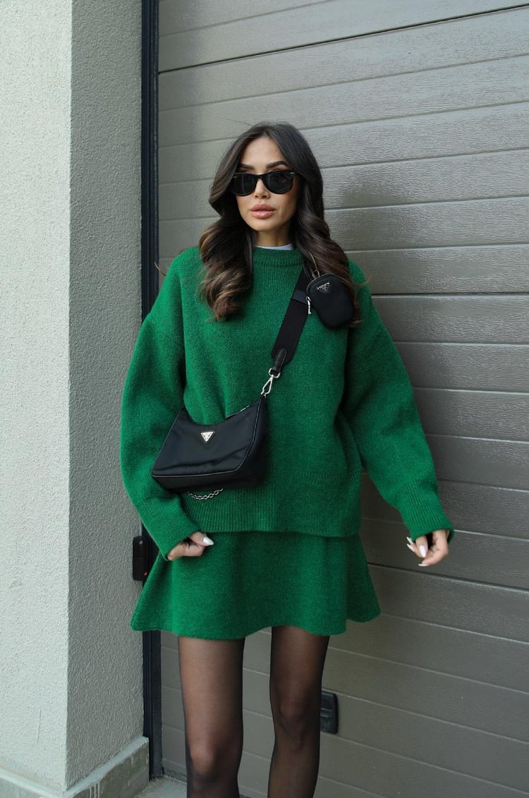 Lily | Cozy Sweater Skirt Set